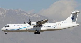 Một chiếc ATR 72-500 của hãng hàng không Aseman Airlines